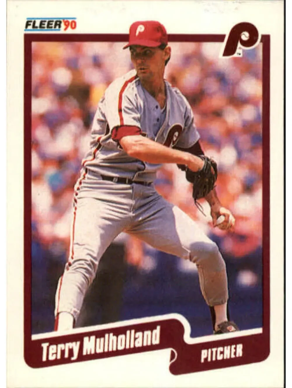 1990 Terry Mulholland Fleer Baseball Card #568